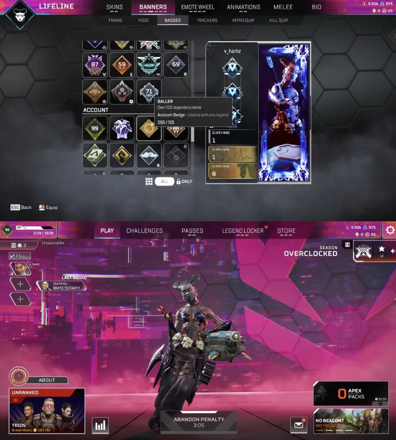 Apex Legends/OG аккаунт/4 реликиви/200+ легендарок