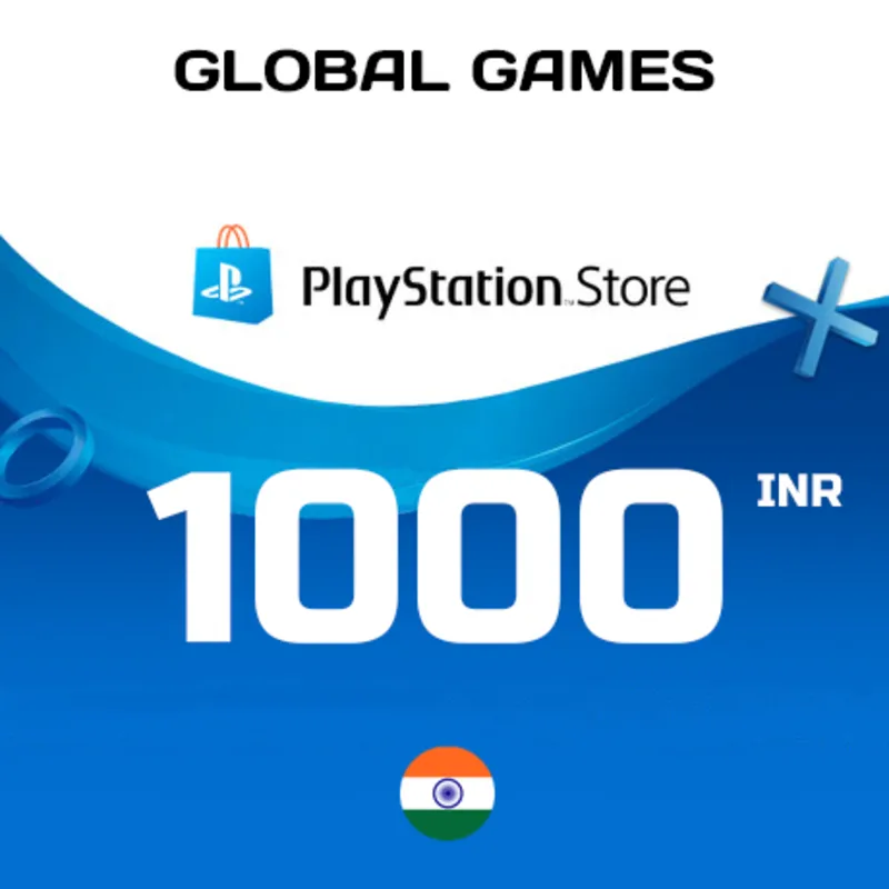 Карта PlayStation PSN 1000 INR Индия КОД ПОПОЛНЕНИЯ