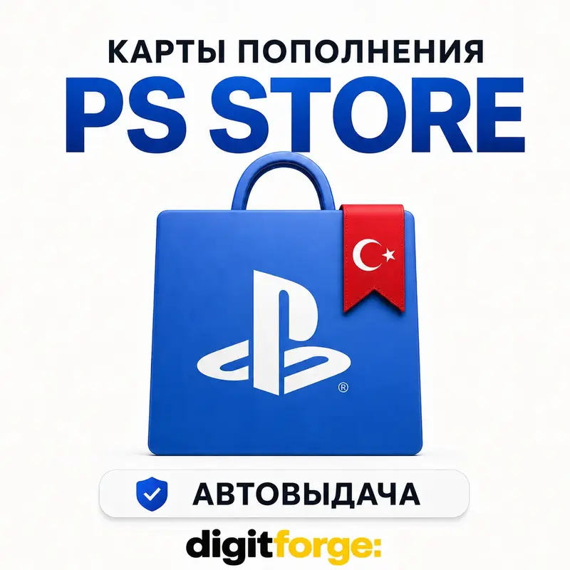 Коды пополнения PS Store Турция · 250 - 5000 TL · Автовыдача 24/7 · TR