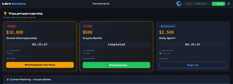 MINT SCRIPTS V1.0 AI — Купить скрипт бинарных опционов / Trading Platform