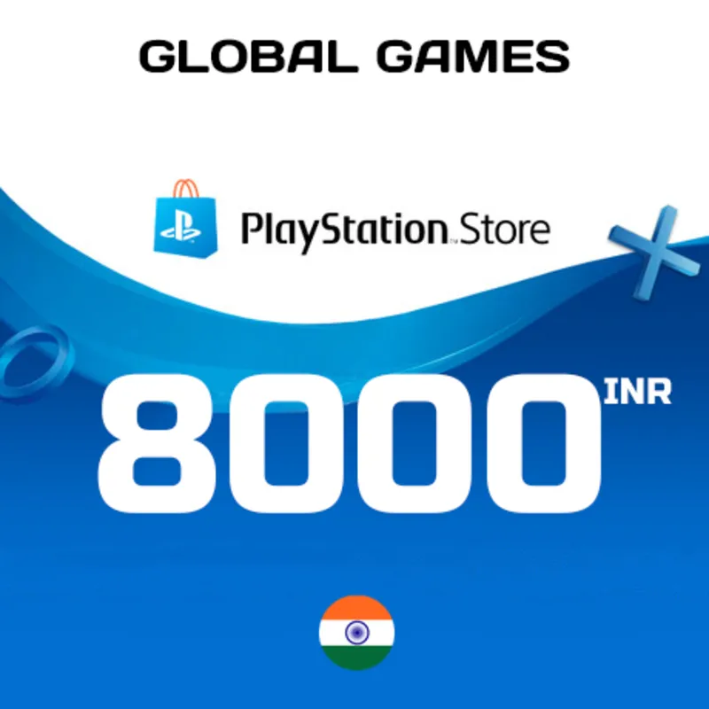 Карта PlayStation PSN 8000 INR Индия КОД ПОПОЛНЕНИЯ