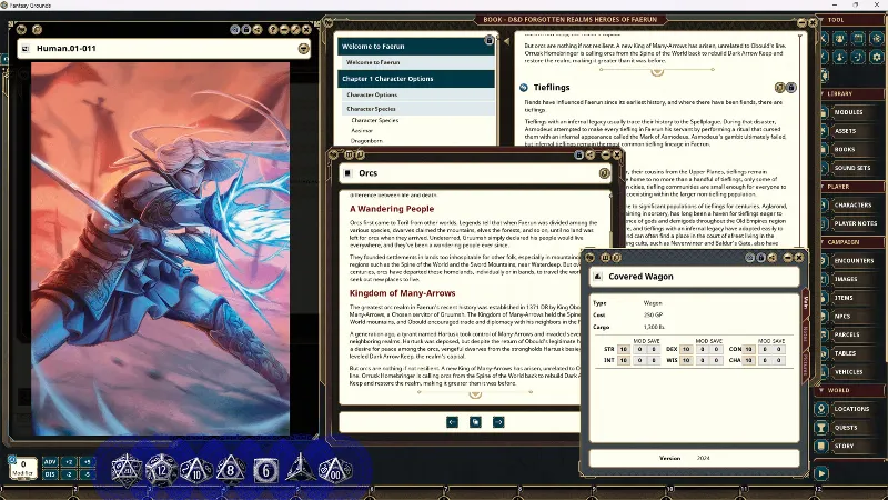 Fantasy Grounds - Dungeons & Dragons Forgotten Realms Heroes of Faerun