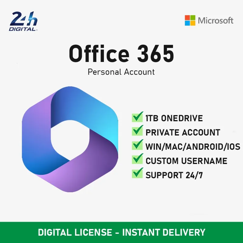 Office 365 Pro Plus | Личный кабинет | 5 Devices | for Mac OS/Android/iOS/Tablet