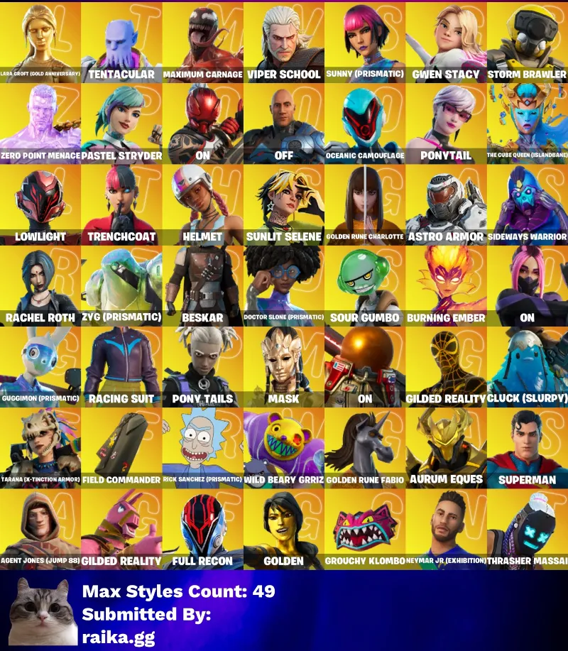 Мгновенный доступ•FN (все платформы)•107 skins•The Cube Queen (Islandbane)