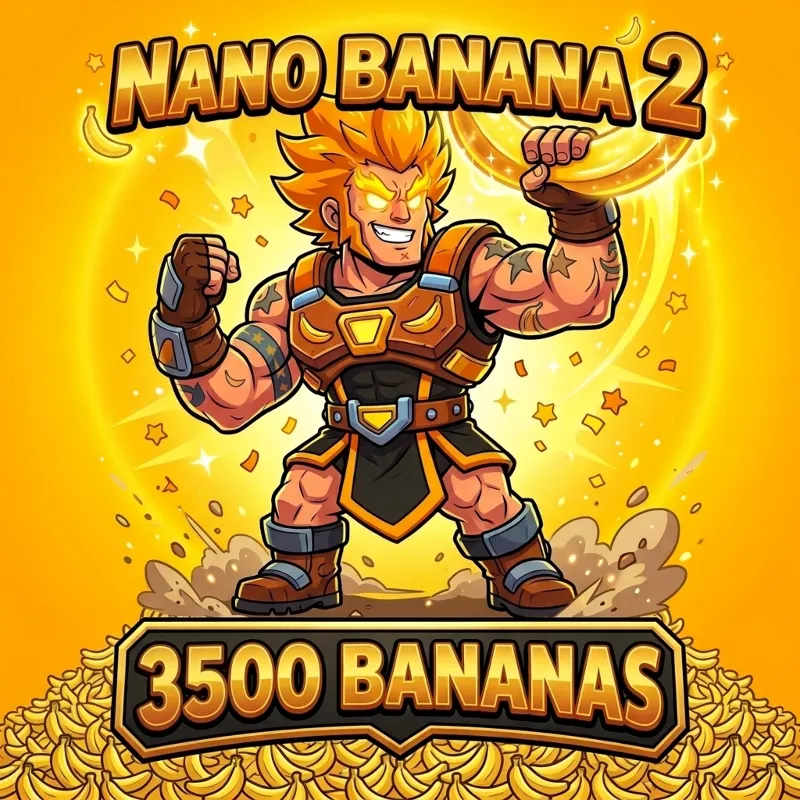 Nano Banana 2 - 3500 бананов (генерация изображений нейросетью Gemini)