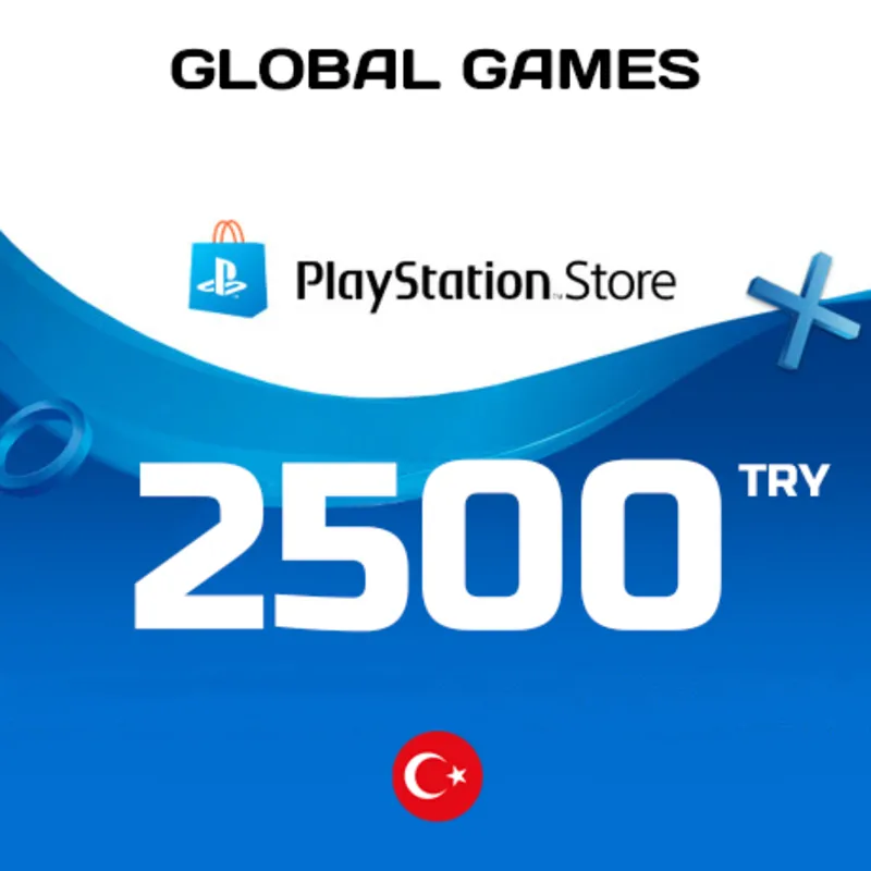 Карта PlayStation PSN 2500 TRY Турция КОД ПОПОЛНЕНИЯ