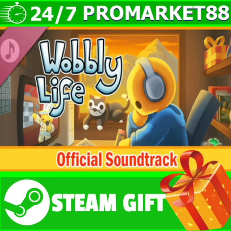 ВСЕ СТРАНЫ+РОССИЯ Wobbly Life Soundtrack STEAM GIFT