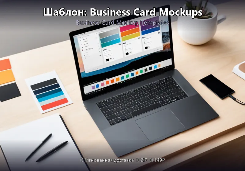 Шаблон: Business Card Mockups