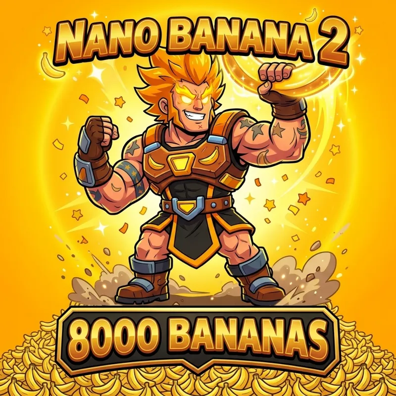 Nano Banana 2 - 8000 бананов (генерация изображений нейросетью Gemini)