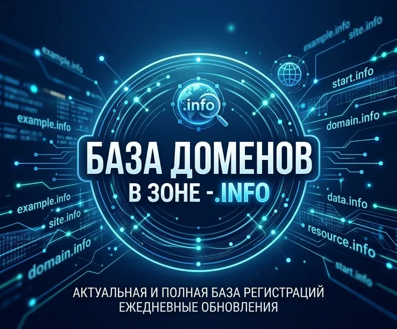 База доменов в зоне - info 2026 ( Август )