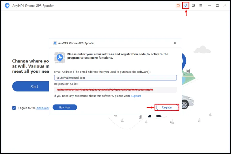 AnyMP4 iPhone GPS Spoofer Код регистрации на 1 год