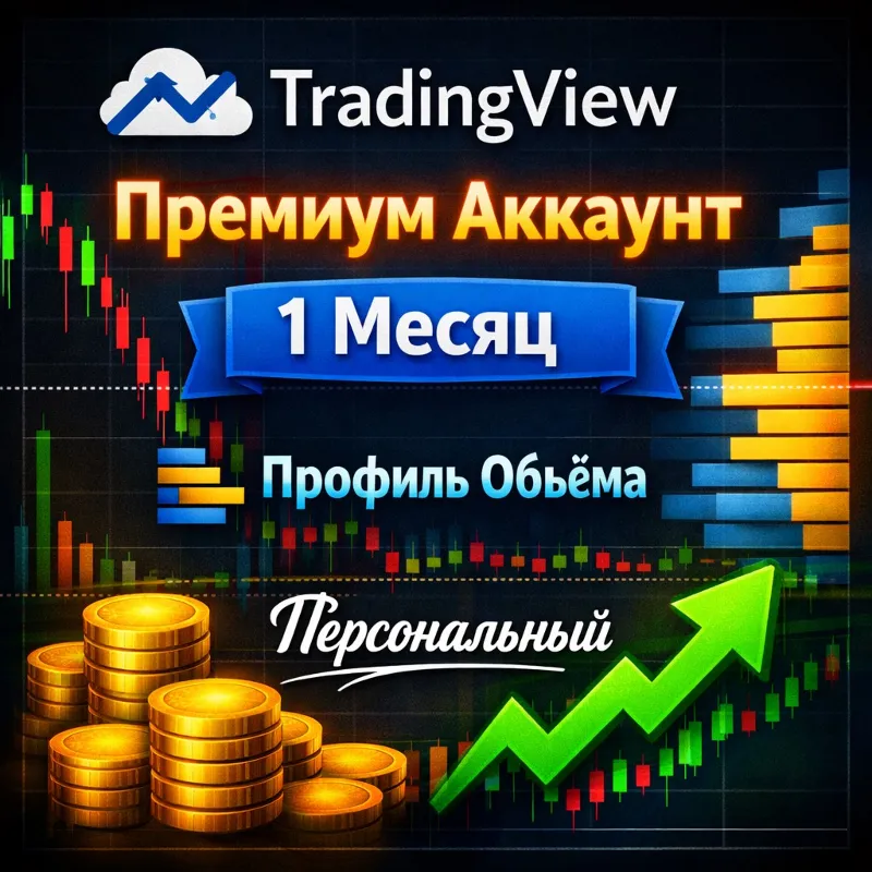 TradingView Plus Аккаунт | 1 Месяц | Volume Profile | Личный