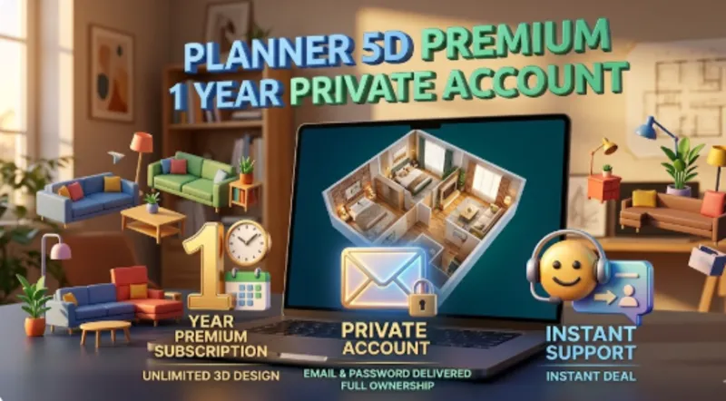Planner 5D Premium Subscription 1 Year - Private Account (Global)