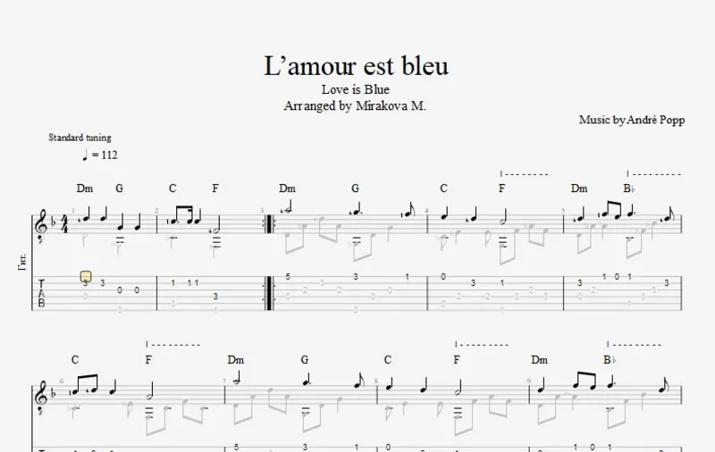 L'amour est bleu (Love Is Blue)