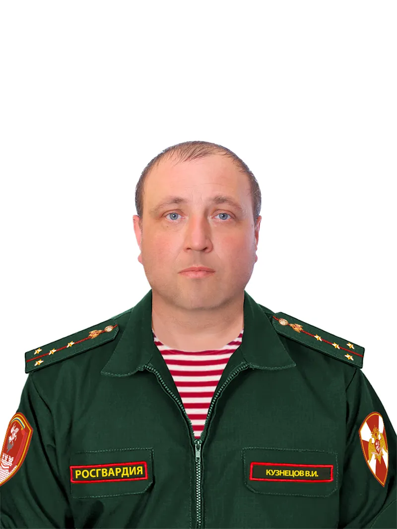 Конструктор офисной формы Росгвардии ВНГ РФ для Photoshop (PSD) 4 в 1 - (Мужская)