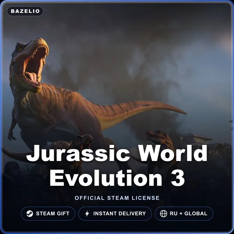 Jurassic World Evolution 3 (Steam Gift) · РФ и весь мир · Автодоставка 24/7