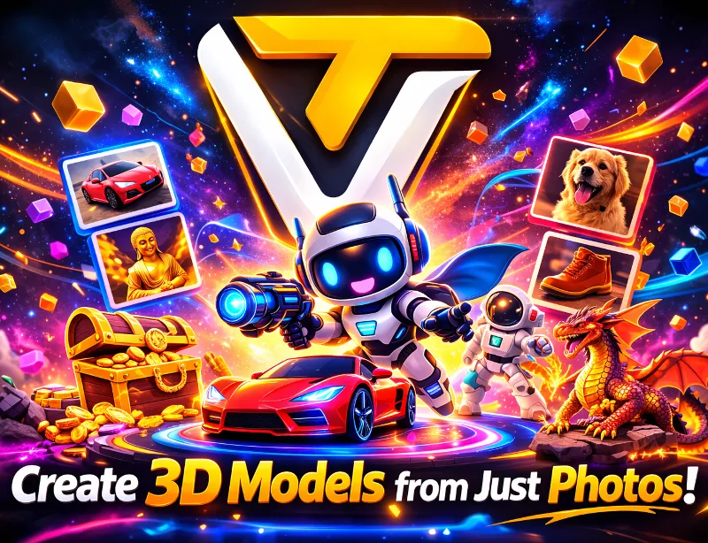 Трипо 3D ИИ — Стартовый план 1350 кредитов