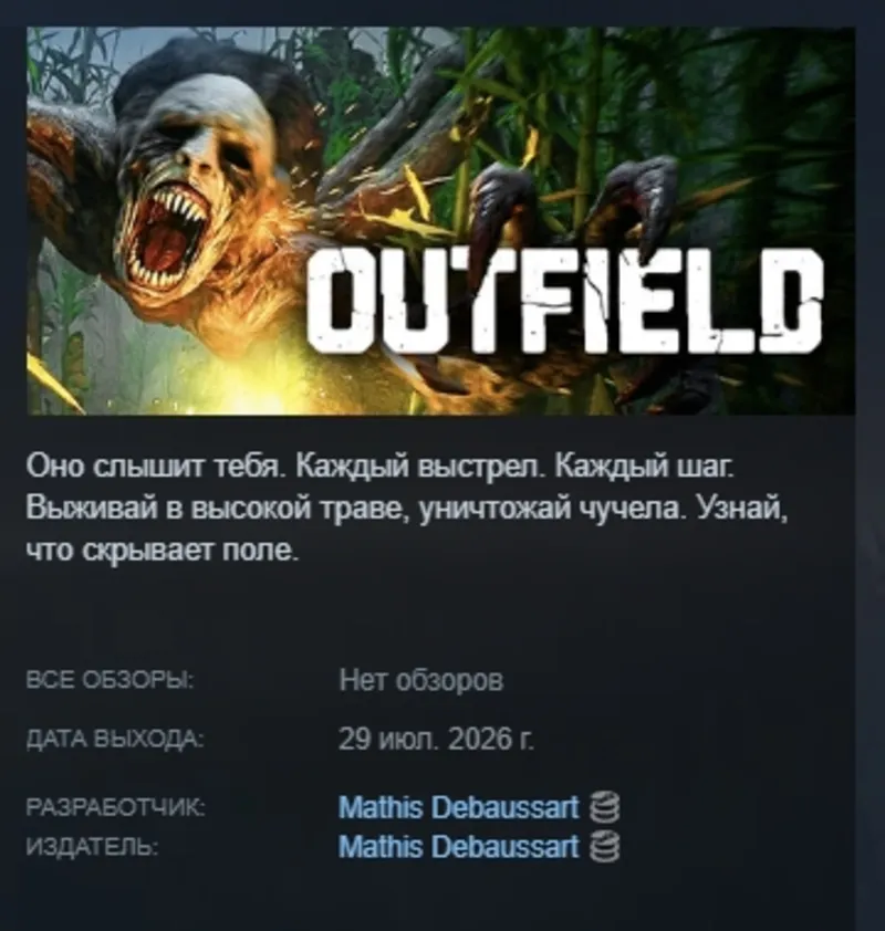 Outfield АВТОДОСТАВКА STEAM GLOBAL МГНОВЕННО ЛИЦЕНЗИЯ