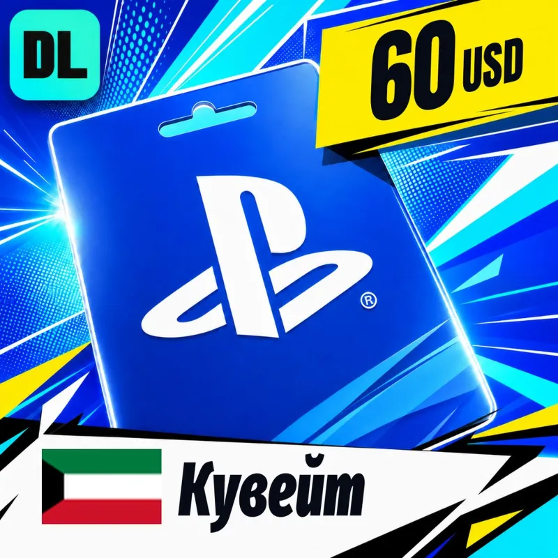 PlayStation Network (PSN) Кувейт 60 USD цифровой код — автовыдача 24/7