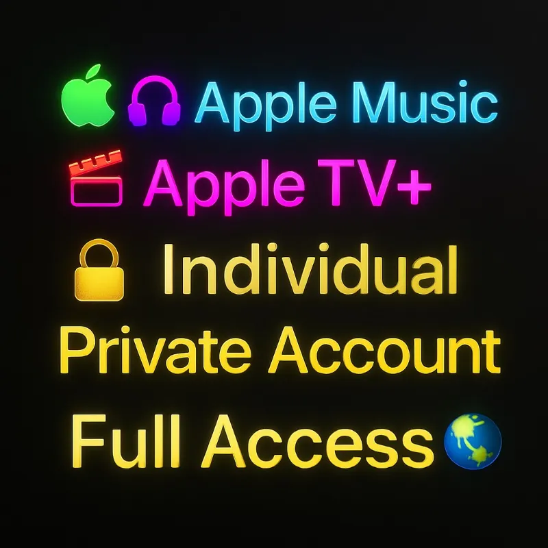 Apple TV+ + Apple Music 1/2/3Месяцы Приватный аккаунт Полный доступ