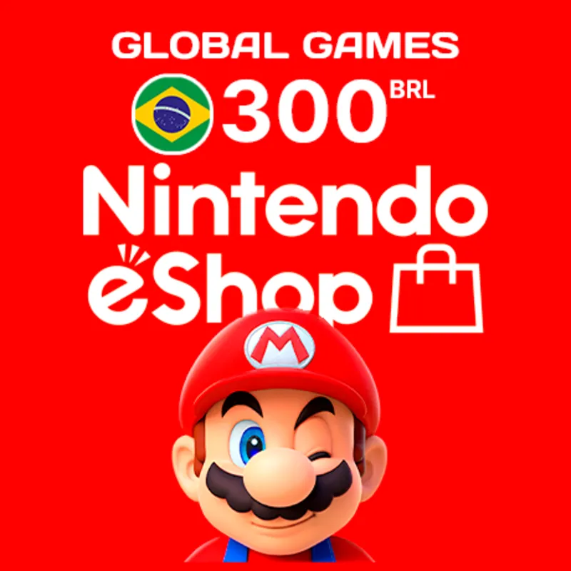 NINTENDO eSHOP 300 BRL Бразилия КАРТА ПОПОЛНЕНИЯ