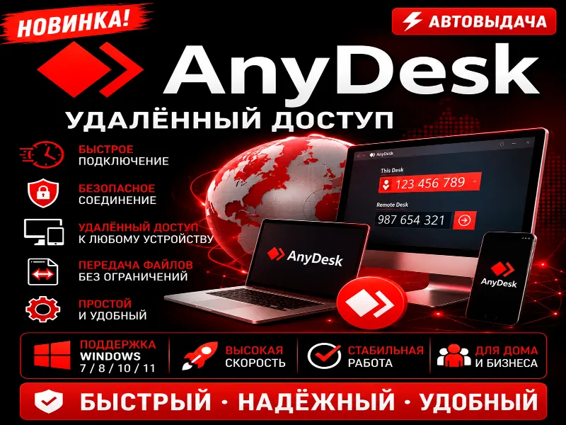 AnyDesk 2026 | Удалённый доступ | Автовыдача