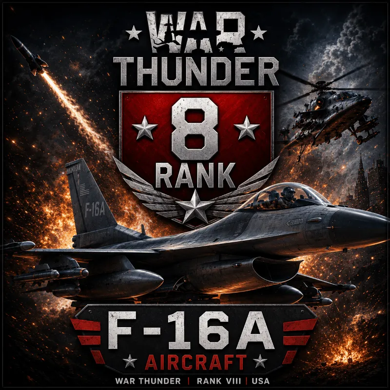 War Thunder 8 Ранг F-16A | Авиация | Гарантия WarThunder