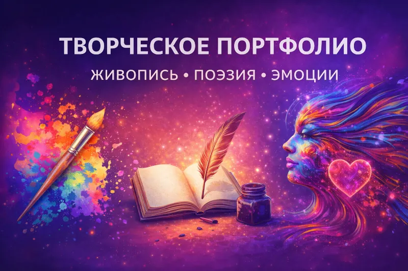 Скрипт Творческое портфолио с уникальным дизайном