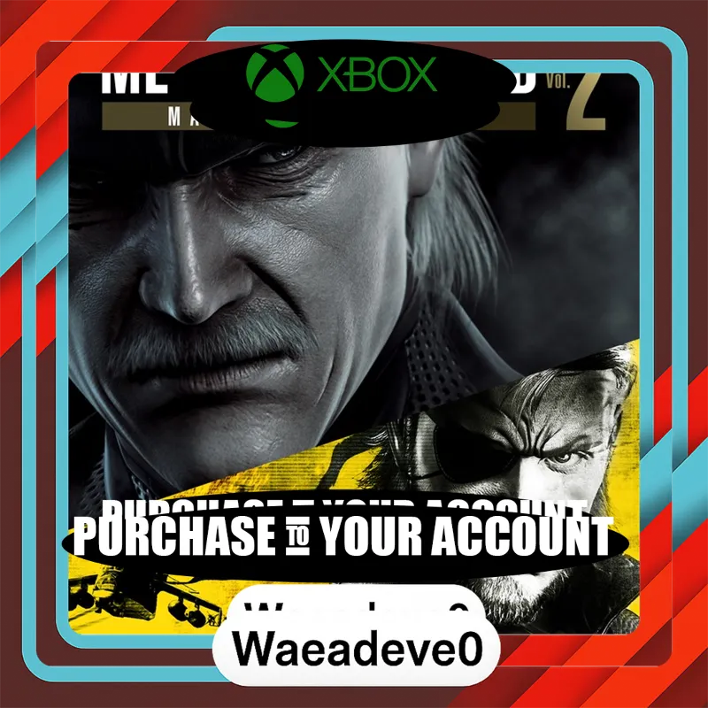 METAL GEAR SOLID: MASTER COLLECTION Vol.2 Xbox – Purchase for Your Account