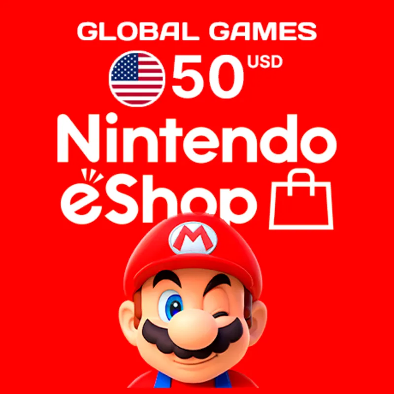 NINTENDO eSHOP $50 USD США КАРТА ПОПОЛНЕНИЯ
