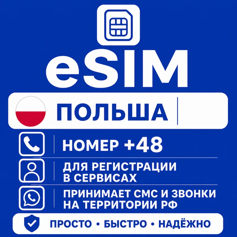 eSIM Польша Номер телефона (+38)
