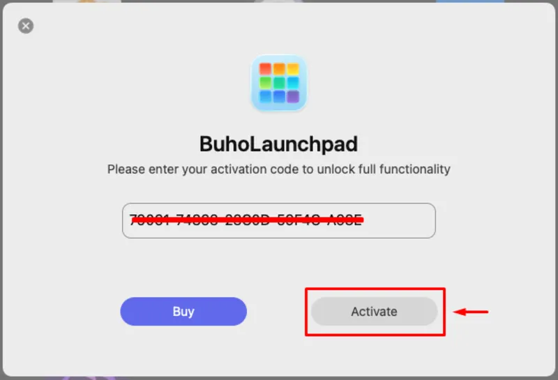 BuhoLaunchpad Код активации