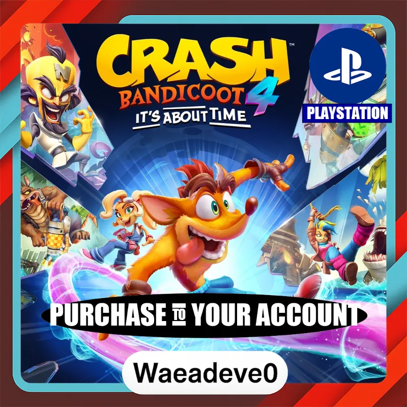 Crash Bandicoot 4: It’s About Time – PlayStation (PSN) – Purchase in Your Account