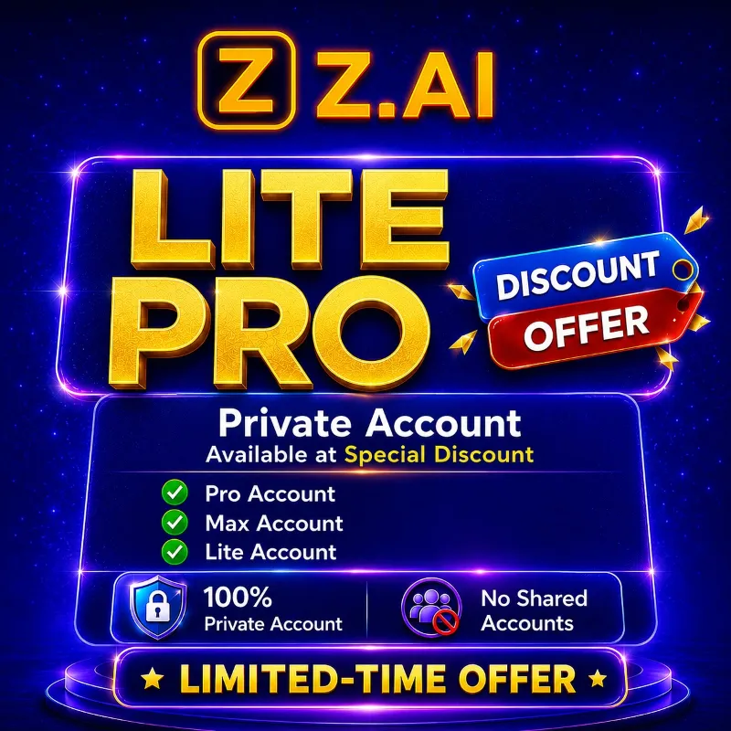 Z.AI | Подписка GLM Coding Lite/Pro/Max от 1 до 12 месяцев