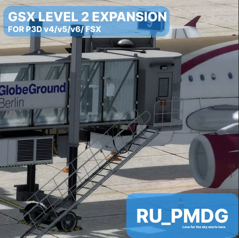 FSDREAMTEAM - GSX LEVEL 2 and 1 EXPANSION for FSX/P3D