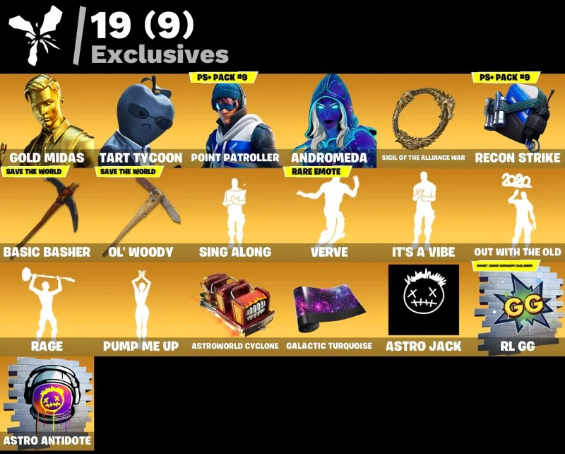 Мгновенный доступ • FN (все платформы) • 156 skins • Gold Midas•450 VB• Полный доступ