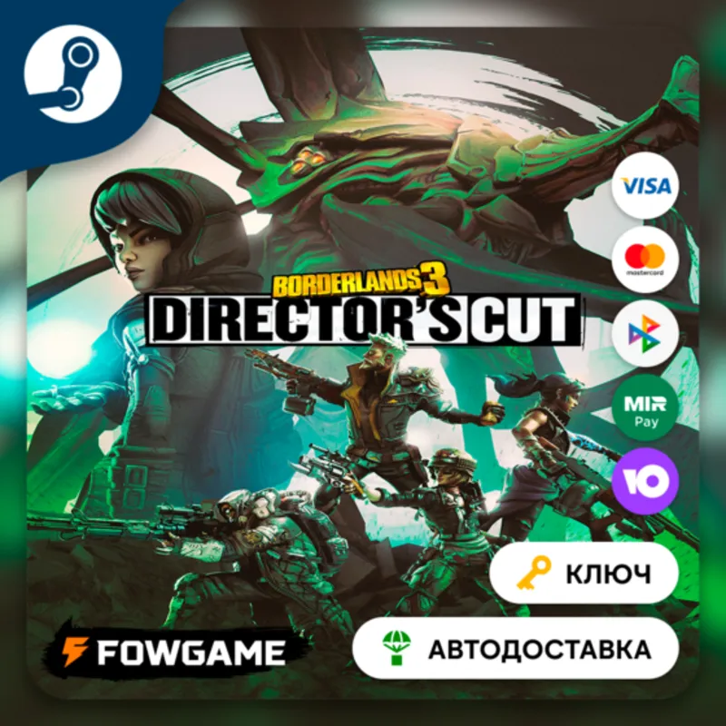 Borderlands 3: Directors Cut DLC (КИТАЙ) КЛЮЧ STEAM