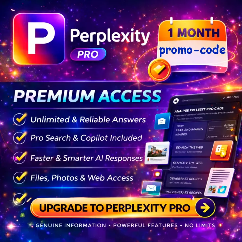 Perplexity PRO 1 месяц|Промо-код|Авто-выдача|Ваш аккаунт|Новый или продление|