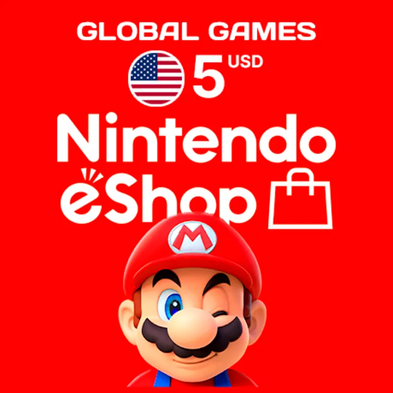 NINTENDO eSHOP $5 USD США КАРТА ПОПОЛНЕНИЯ
