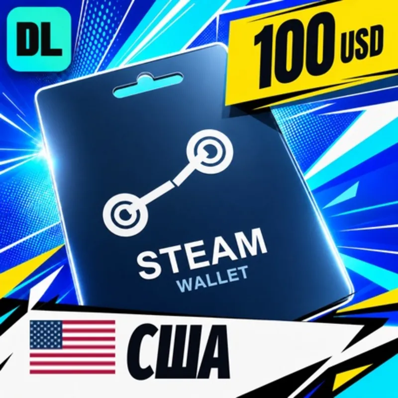 Steam Wallet США 100 USD цифровой код — автовыдача 24/7
