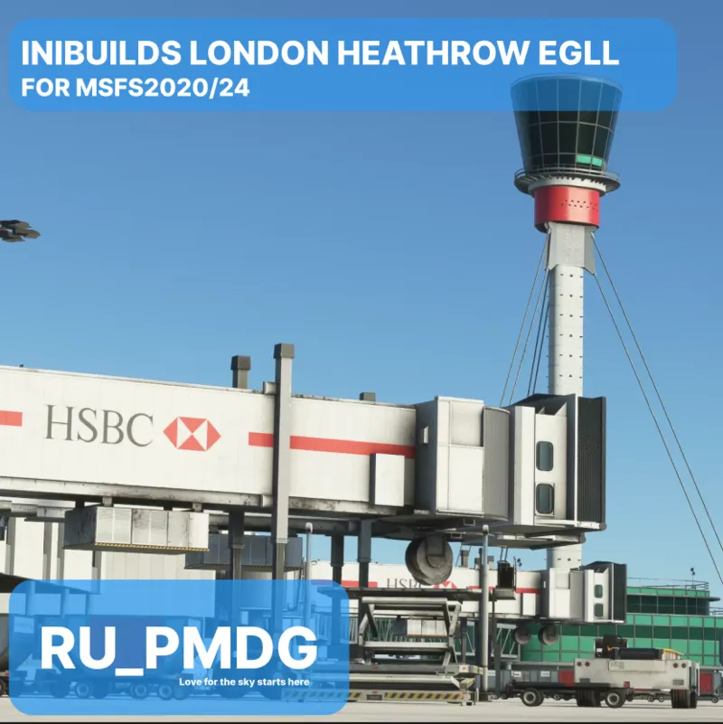 INIBUILDS LONDON HEATHROW EGLL for MSFS2020/24