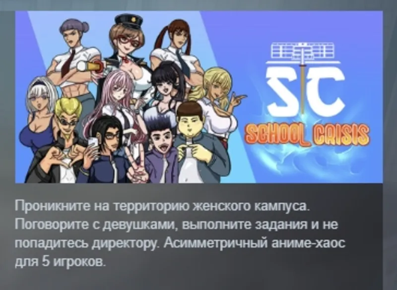 School Crisis АВТОДОСТАВКА STEAM GLOBAL МГНОВЕННО ЛИЦЕНЗИЯ