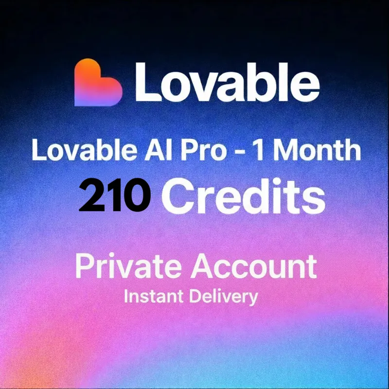 Lovable AI Pro | 100 кредитов на 1 месяц — личный аккаунт (для всех стран)