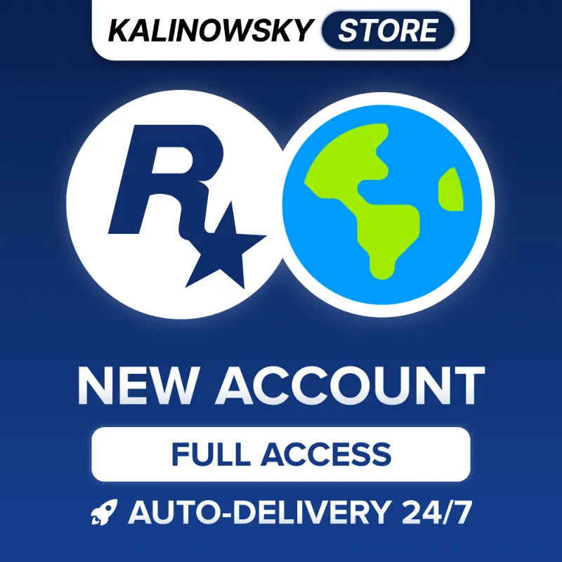 НОВЫЙ ROCKSTAR GAMES АККАУНТ — ПОЛНЫЙ ДОСТУП · ВЕСЬ МИР