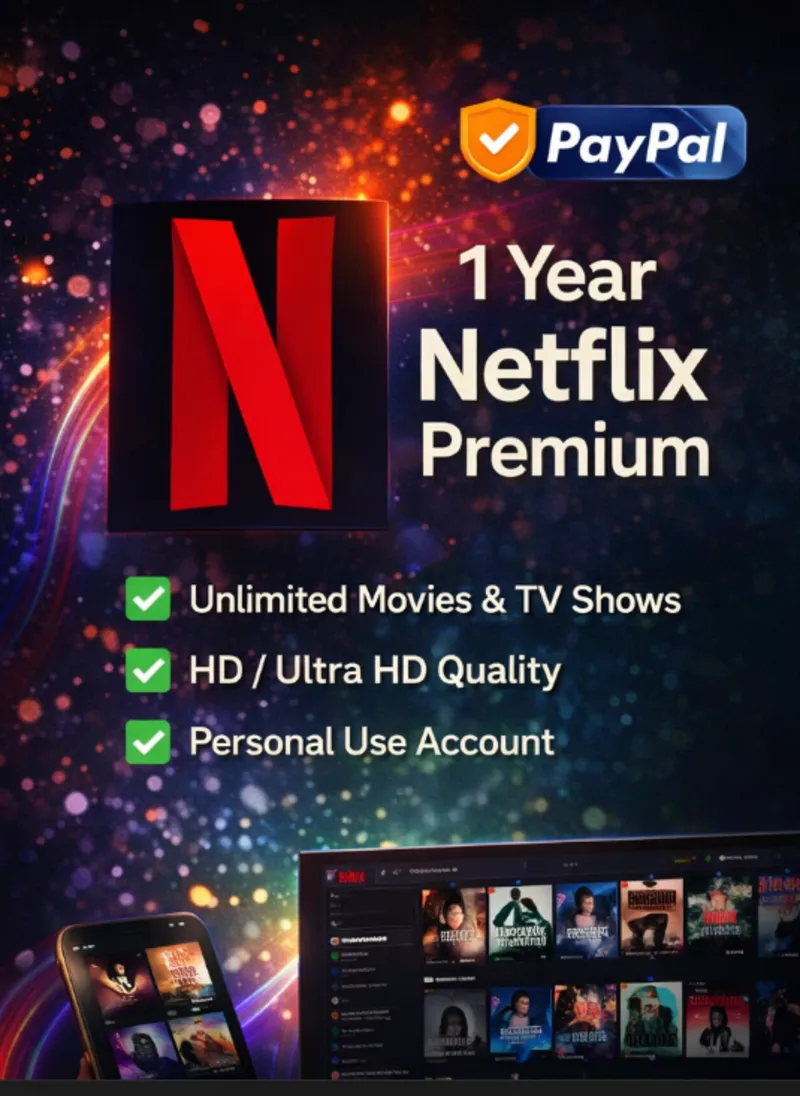 Netflix Premium 12 месяцев | Личный аккаунт | Полный доступ | Оплата PayPal