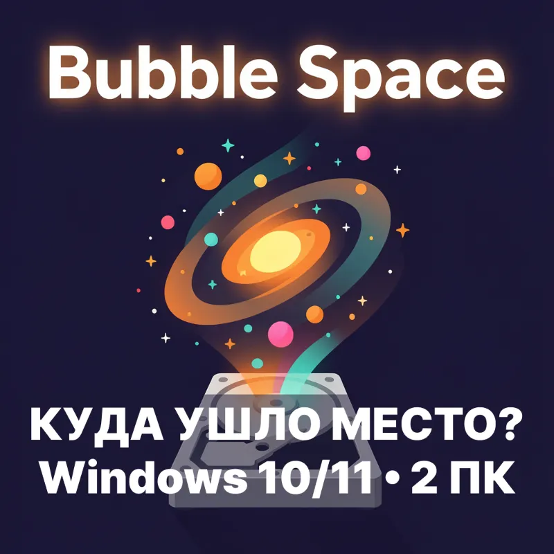 Bubble Space — визуальный анализатор дискового пространства