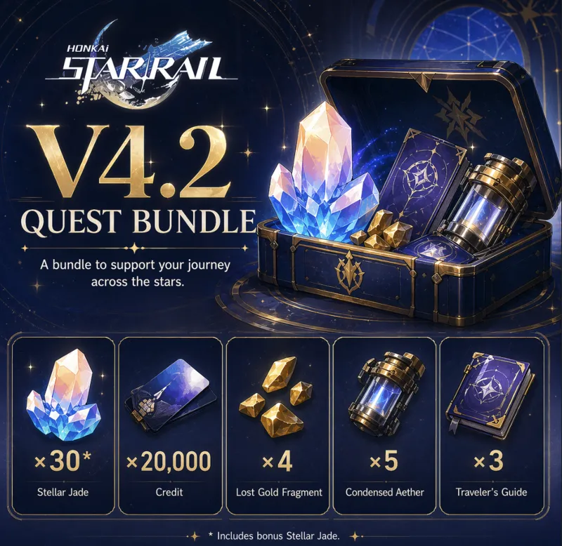 Honkai Star Rail V4.2 Quest Bundle Ключ - глобальный - PS/Android/iOS/ПК