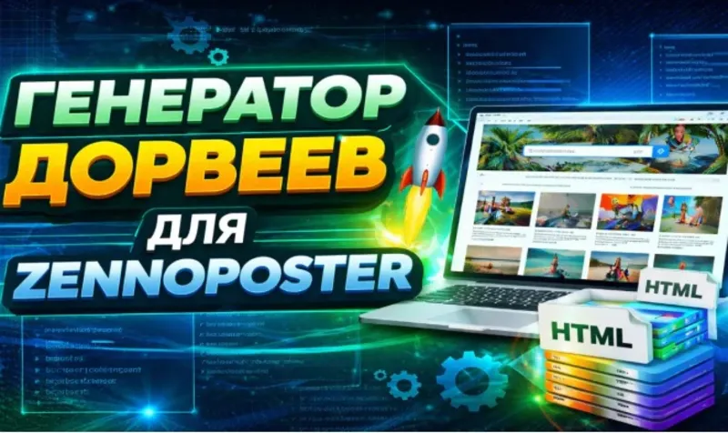 Генератор HTML дорвеев на Zennoposter
