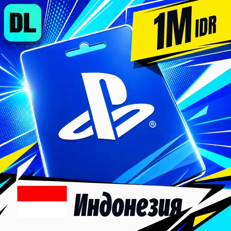 PlayStation Network (PSN) Индонезия 1000000 IDR цифровой код — автовыдача 24/7