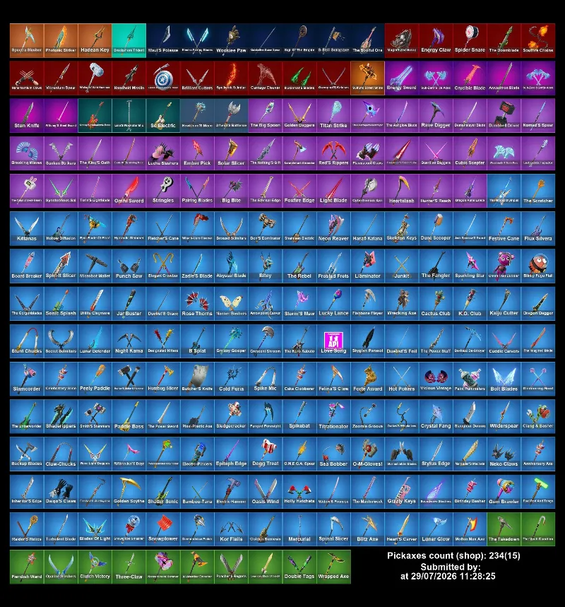 Мгновенный доступ • FN (все платформы) • 183 skins • 2600 VB • Полный доступ